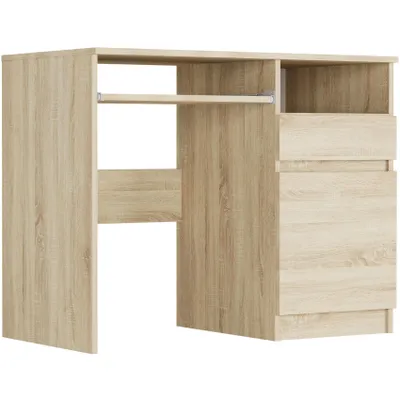 Obrázok produktu pre Počítačový písací stôl 96 cm s pravou zásuvkou FRAMIRE N-35, sonoma