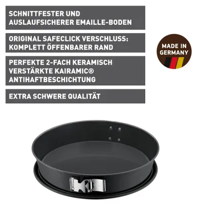 Image de KAISER Tôle à sauter La Forme Plus 6,5cm Ø32cm noir
