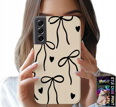 Produktbild von Fall Für Samsung Galaxy S22 - Beige Schleife Band Modische Muster