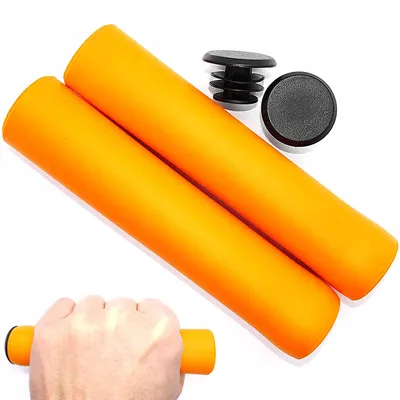 Produktbild von JET NBR Lenkergriffe Schaumstoff Silikon Orange 130mm