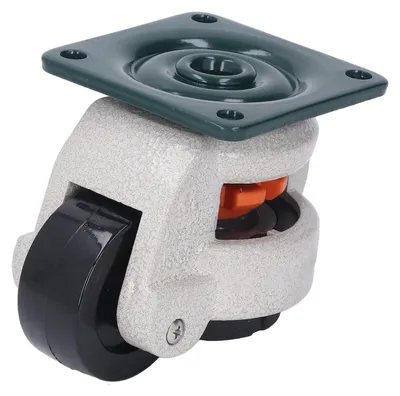 Productafbeelding van 51 mm nivelleerwielen met rubberen basis, nylonwielen, in hoogte verstelbare wielen voor apparatuur, machines en werkbanken