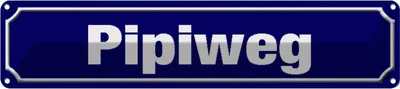 Produktbild von vianmo Blechschild 10x46 cm Pipiweg