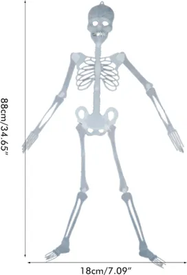 Obrázok produktu pre Svietiaca kostra Halloween, svetelný model kostry, dekorácie na halloweensku párty