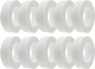 Produktbild von 10 x Rollenpflaster Rudasilk weiß 1,25cm x 9,14m