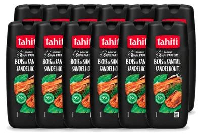 Productafbeelding van 12 x Tahiti douchegel sandelhout, 315 ml - Voordeelverpakking - 12 stuks