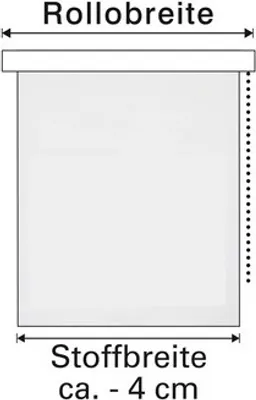 Produktbild von Gardinia Doppelrollo de luxe grau-melange 120 x 180 grau-melange