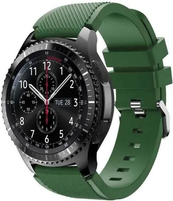 Produktbild von Strap-it Samsung Gear S3 Classic / Frontier Armband Silikon (Armeegrün)