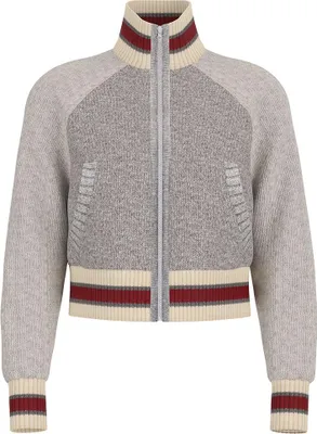 Produktbild von Guess Jeans Back Intarsia Car Pullover Grau L Damen Grau L