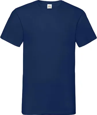 Immagine prodotto di Fruit of the Loom 61-066-0 | Maglietta da uomo con scollo a V Valueweight - Colore: Navy - Taglia: L