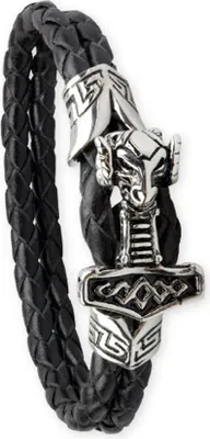 Produktbild von etNox Lederarmband „Thors Hammer“ 21 cm