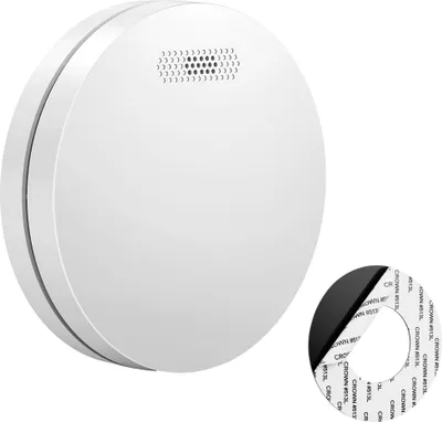 Produktbild von SAVS SM11 Rauchmelder – 10 Jahre Batterie – Extra dünnes Design – Kein LED-Licht – Montage ohne Bohren – Entspricht europäischer Norm – Brandmelder