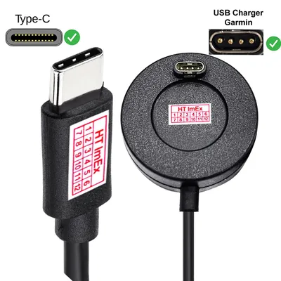 Produktbild von USB Typ C Kabel Ladestation für Garmin Quatix 245479 223173 228038 Smartwatch