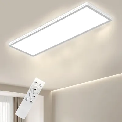 Obrázok produktu pre LED stropné svietidlo, 24W, s diaľkovým ovládaním, stmívateľné, 58x20 cm – biela – veľkosť 58 cm