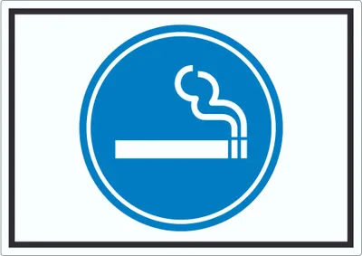 Produktbild von Raucherbereich Symbol Aufkleber A5 (148x210mm)