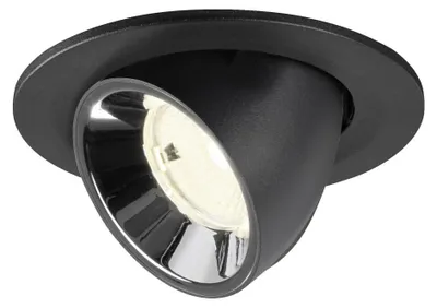 Productafbeelding van Inbouwspot Numinos Gimble S zwart/chroom 4000K - 55gr