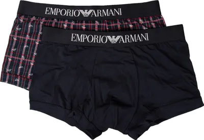 Produktbild von EMPORIO ARMANI Herren-Boxershorts, 2er-Pack, sichtbare elastische Stretch-Baumwolle, Artikel 111210 3R504, EUR L - CN 175/95 - BR G - MX G, Cotone 94%,Elasthan 6%