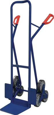 Produktbild von Tecwerk Treppenkarre Höhe 1300 mm Schaufel-Gr. L250xB320mm Stahlrohr 3armiger Radstern  - 1 Stk.