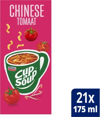 Produktbild von Unox Cup-a-Soup Chinesische Tomate 21 x 175 ml