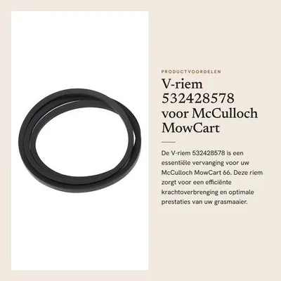 Zdjęcie produktu dla Numer części 532428578 dla kosiarki McCulloch MowCart 66