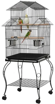 Produktbild von Yaheetech Vogelkäfig, Käfig, Vogelvoliere, Voliere mit Ständer für Großsittiche