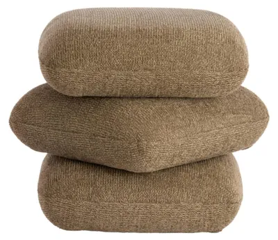 Image de Pouffe LAURIE bois clair Light & Living
