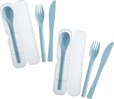 Produktbild von Westmark 2 Besteck-Sets, je 3-tlg., blau, 535322EB
