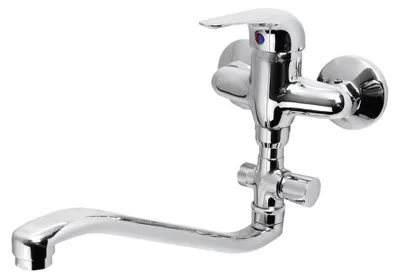 Produktbild von Aqualine 35 Waschbecken/Wannenarmatur, 100mm Abstand, Chrom