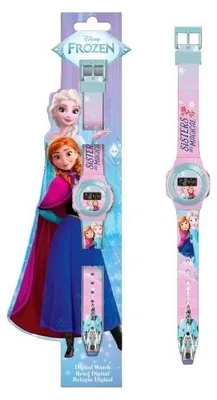 Zdjęcie produktu dla Kraina Lodu Elza Frozen Zegarek na Rękę Zegar Dziecięcy Dla Dziecka Cyfrowy / FZN4249