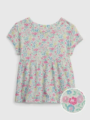 Produktbild von GAP Kinder-T-Shirt mit Blumenmuster, Größe 5 Jahre