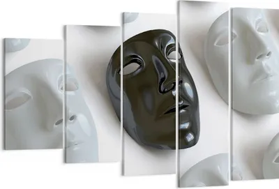 Produktbild von Bild auf Leinwand - Leinwandbild - Venedig Maske Schauspieler Theater - 150x100cm - Wand Bild - Wanddeko - Leinwanddruck - Bilder - Kunstdruck - Leinwand bilder - Wandkunst - EG150x100-2208