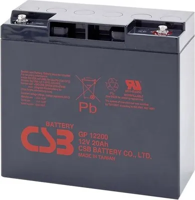 Image de Batterie de secours CSB Pb CSB GP12200, 12V, 20Ah