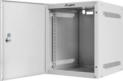 Obrázok produktu pre LANBERG 10"  6U 280x310 Wandgehäuse Metalltür (FlatPack) gr