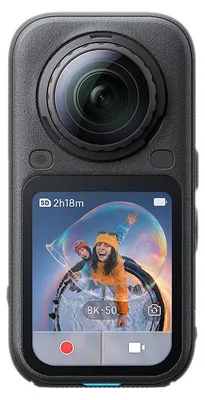 Imagen del producto de Paquete estándar Insta360 X6, resolución 8K Ultra HD, 120 megapíxeles, 240 fotogramas por segundo, Wi-Fi, Bluetooth, batería de 2600 mAh