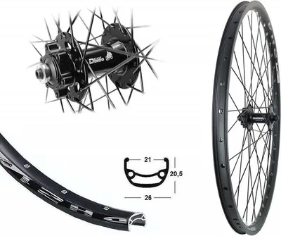 Produktbild von 27.5 Zoll Vorderrad, 100mm QR 6 Loch Disk