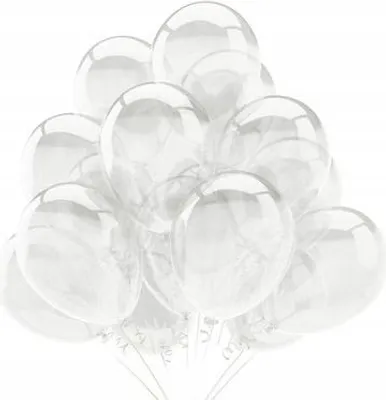 Productafbeelding van Kristallen ballonnen, 10 inch, kleurloos, 25 stuks.