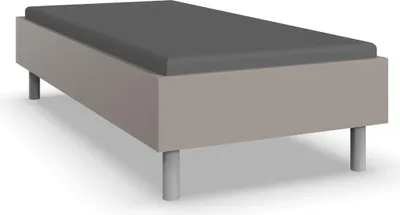 Produktbild von Bettgestell >Easy Beds Comfort< Liegefläche 100x200cm, SAHARAGRAU - 109x46x210cm (BxHxT)