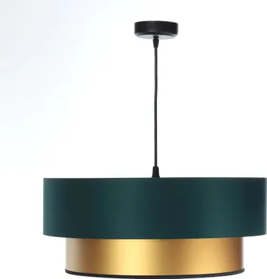 Zdjęcie produktu dla Lampa wisząca DOUBLE GREEN 50 zielona/złota