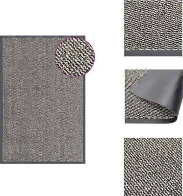 Zdjęcie produktu dla vidaXL Tuftowana wycieraczka 80x120 cm jasnobrązowa - Wycieraczki