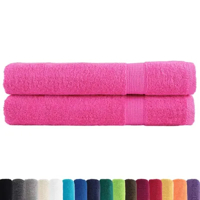 Obrázok produktu pre vidaXL Prémiové saunové uteráky SOLUND 2 ks. Ružové 80x200 cm 600 g/m²