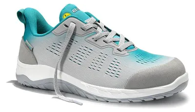 Produktbild von Sicherheitshalbschuh LUANA grey-turquoise Low ESD S1, Gr. 42