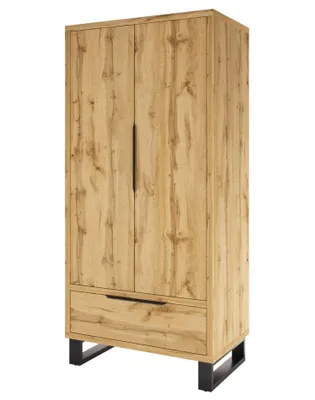 Obrázek produktu pro Šatní skříň se šuplíkem 99 cm BULLARD - dub wotan