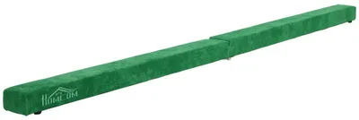 Obrázok produktu pre Sklopný gymnastický trám – gymnastický aparát | Farba: zelená | Rozmery: 10 x 210 x 6,5 cm