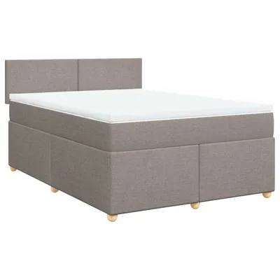 Produktbild von Boxspringbett mit Matratze Taupe 140x190 cm Stoff