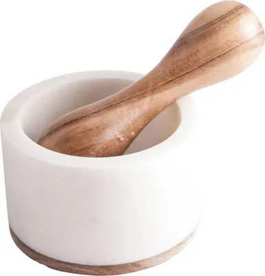 Immagine prodotto di Mortaio - marmo con pestello di legno