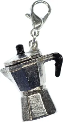 Produktbild von Espresso Kanne Charm Anhänger Miniblings Kaffee Mokka Kaffeemaschine Italien