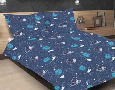 Obrázek produktu pro Saténové povlečení 160x200 EXKLUZIVNÍ 52 Cosmos
