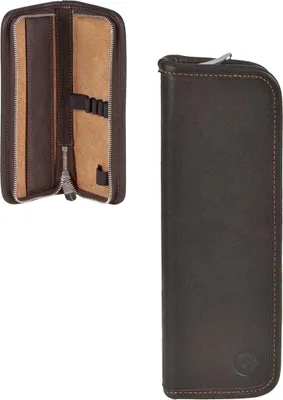 Produktbild von Sonnenleder Schüleretui Stifteetui Federtasche Leder Kluge Stiftetui mocca braun 801-383-77