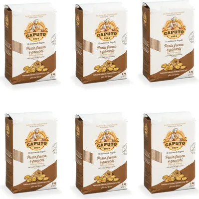 Produktbild von Caputo 6 Packungen frische Nudelmehl & Gnocchi Neapel Mehl 00 1 kg