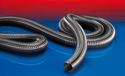 Image de Tuyau d'aspiration et de soufflage SuperFlex PVC 372, diamètre intérieur 44-45 mm, diamètre extérieur 51,00 mm, épaisseur 3 mm, longueur 15 m