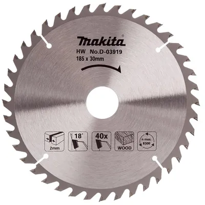 Image de Lames carbure bois standard, pour scies circulaires MAKITA